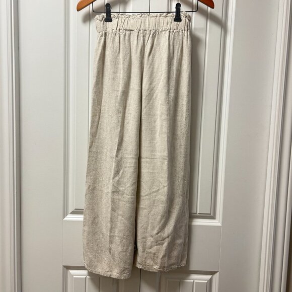 OAK + FORT Elastic Waist Pants Beige - Picture 3 of 13